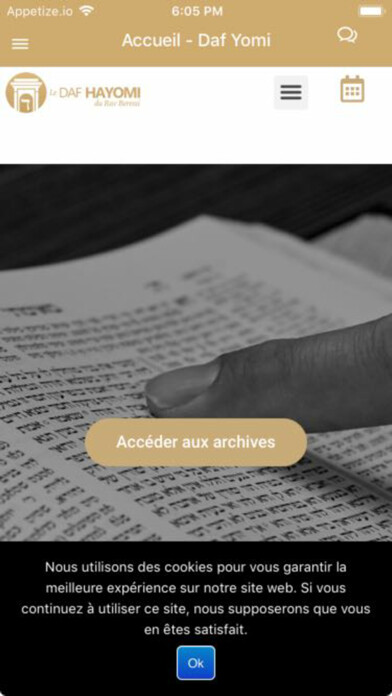 Run android online APK Daf Yomi du Rav Beressi from MyAndroid or emulate Daf Yomi du Rav Beressi using MyAndroid