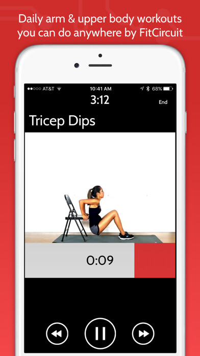 Emulate iPhone app Daily Arm & Upper Body Workouts by FitCircuit using MyAndroid Emulate iPhone app Daily Arm & Upper Body Workouts by FitCircuit using MyAndroid