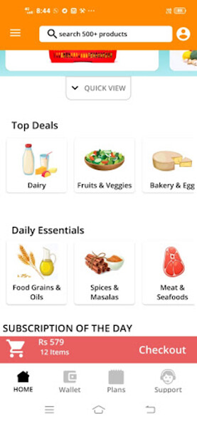 Run android online APK dailybasket from MyAndroid or emulate dailybasket using MyAndroid
