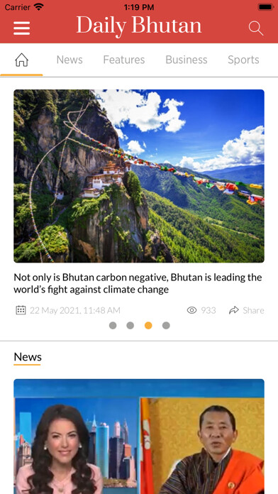 Emulate iPhone app Daily Bhutan using MyAndroid Emulate iPhone app Daily Bhutan using MyAndroid
