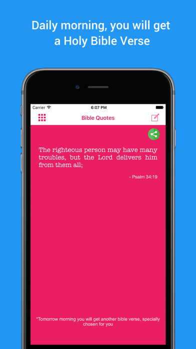 Emulate iPhone app Daily Bible strength verses for courage & success using MyAndroid
