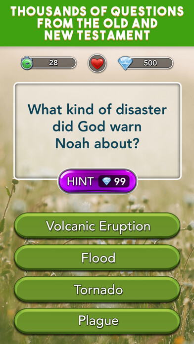 Emulate iPhone app Daily Bible Trivia: Quiz Games using MyAndroid