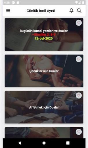Run android online APK Daily Bible Verse with Prayer - Turkish Prayer from MyAndroid or emulate Daily Bible Verse with Prayer - Turkish Prayer using MyAndroid