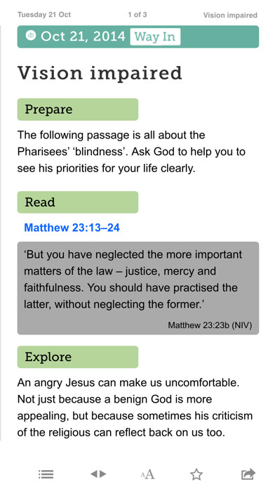 Emulate iPhone app Daily Bread – Bible readings using MyAndroid