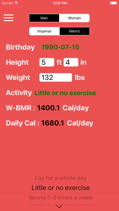 Emulate iPhone app Daily Calorie & BMR Calculator - Diet Plan,Healthy Watcher using MyAndroid Emulate iPhone app Daily Calorie & BMR Calculator - Diet Plan,Healthy Watcher using MyAndroid