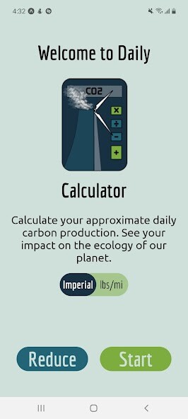 Run android online APK Daily CO2 Calculator from MyAndroid or emulate Daily CO2 Calculator using MyAndroid