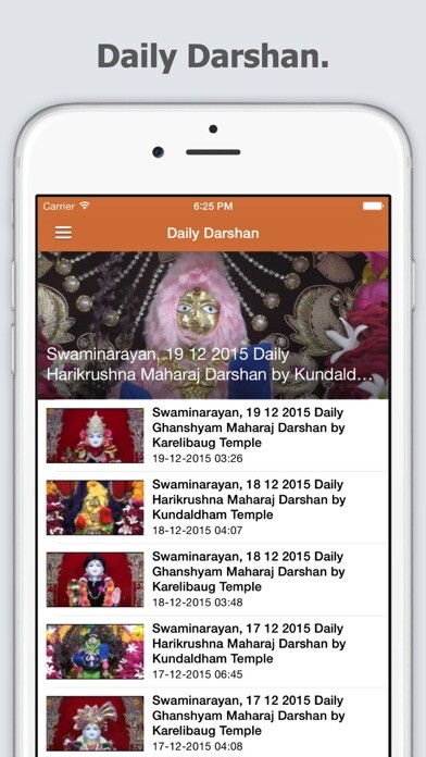 Emulate iPhone app Daily Darshan of Swaminarayan using MyAndroid Emulate iPhone app Daily Darshan of Swaminarayan using MyAndroid