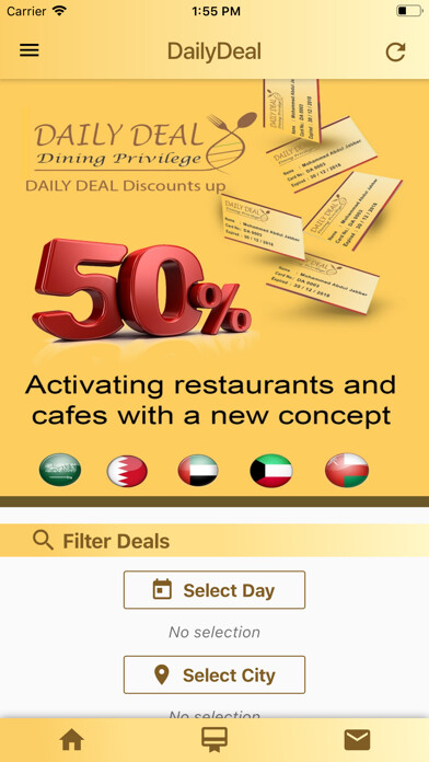 Emulate iPhone app Daily Deal Card using MyAndroid Emulate iPhone app Daily Deal Card using MyAndroid