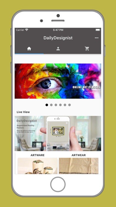 Emulate iPhone app DailyDesignist using MyAndroid