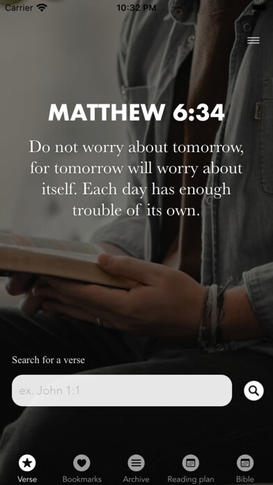 Emulate iPhone app Daily Devotions · Bible Study using MyAndroid