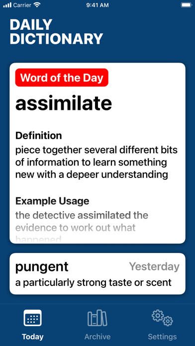 Emulate iPhone app Daily Dictionary using MyAndroid Emulate iPhone app Daily Dictionary using MyAndroid