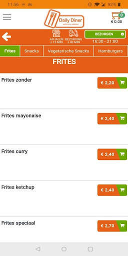 Run android online APK Daily Diner Doetinchem from MyAndroid or emulate Daily Diner Doetinchem using MyAndroid