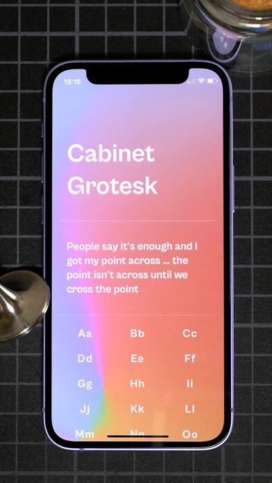 Emulate iPhone app Daily Font using MyAndroid