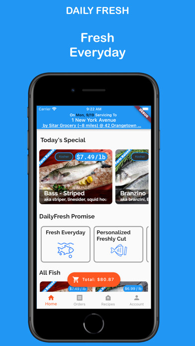 Emulate iPhone app Daily Fresh - Fish Buy using MyAndroid Emulate iPhone app Daily Fresh - Fish Buy using MyAndroid
