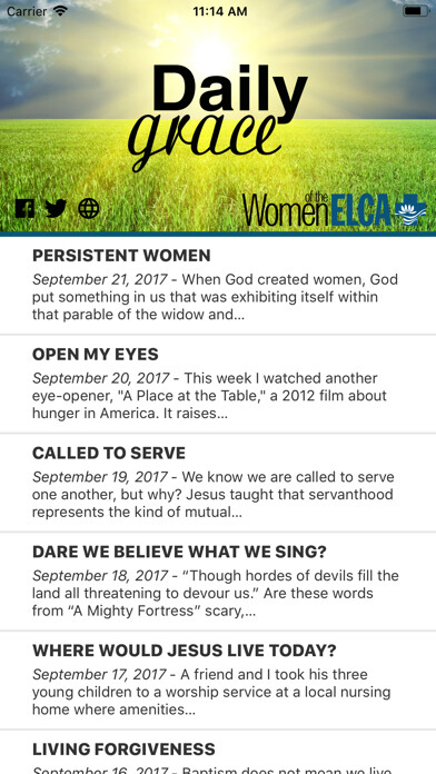 Emulate iPhone app Daily Grace using MyAndroid