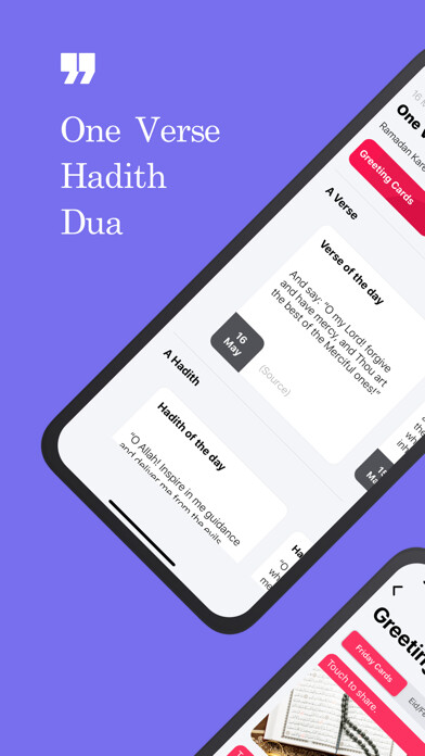 Emulate iPhone app Daily Hadith Dua Quran using MyAndroid