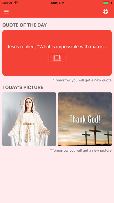 Emulate iPhone app Daily Holy Bible Verses using MyAndroid