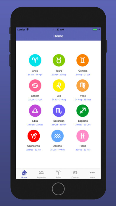 Emulate iPhone app Daily Horoscopes Astrology using MyAndroid Emulate iPhone app Daily Horoscopes Astrology using MyAndroid