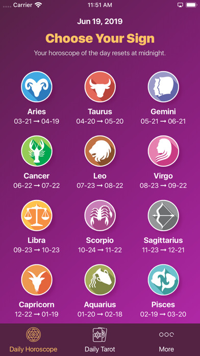 Emulate iPhone app Daily Horoscope - Tarot Reader using MyAndroid Emulate iPhone app Daily Horoscope - Tarot Reader using MyAndroid