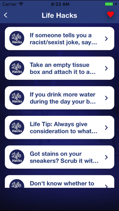 Emulate iPhone app Daily Life Hacks Tricks & Ideas Using Pictures using MyAndroid Emulate iPhone app Daily Life Hacks Tricks & Ideas Using Pictures using MyAndroid