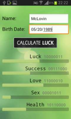 Emulate Android APK Daily Luck Calculator Emulate Android APK Daily Luck Calculator