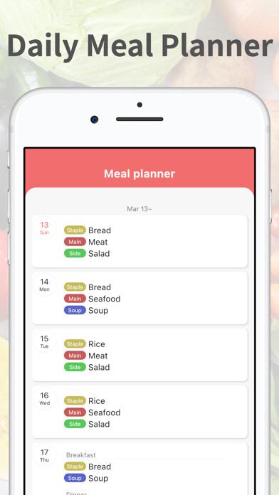 Emulate iPhone app Daily Meal Planner using MyAndroid Emulate iPhone app Daily Meal Planner using MyAndroid