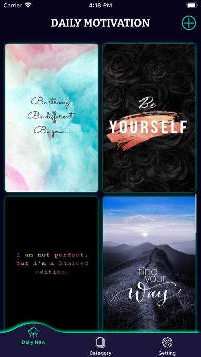 Emulate iPhone app Daily Quote: Daily Motivation using MyAndroid Emulate iPhone app Daily Quote: Daily Motivation using MyAndroid
