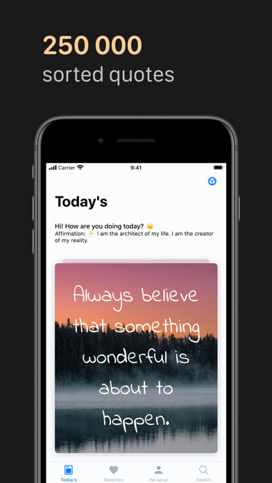Emulate iPhone app Daily Quote: Motivation Quotes using MyAndroid Emulate iPhone app Daily Quote: Motivation Quotes using MyAndroid