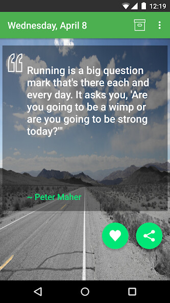 Run android online APK Daily Running Quotes from MyAndroid or emulate Daily Running Quotes using MyAndroid