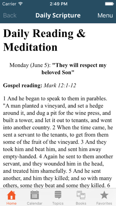 Emulate iPhone app Daily Scripture using MyAndroid Emulate iPhone app Daily Scripture using MyAndroid