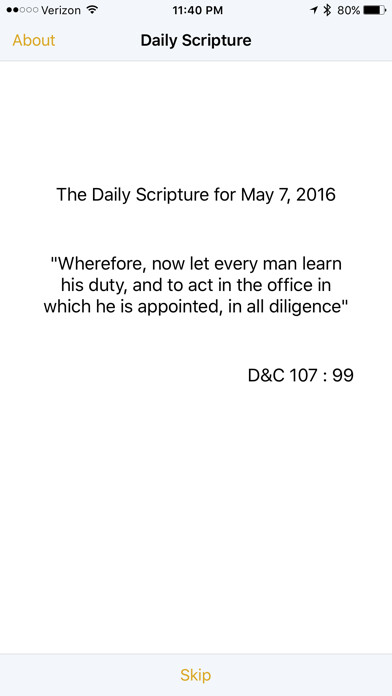 Emulate iPhone app Daily Scripture Verse using MyAndroid Emulate iPhone app Daily Scripture Verse using MyAndroid