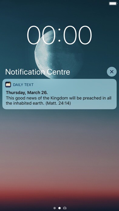 Emulate iPhone app Daily Text with Jehovah using MyAndroid