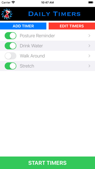 Emulate iPhone app Daily Timers using MyAndroid Emulate iPhone app Daily Timers using MyAndroid