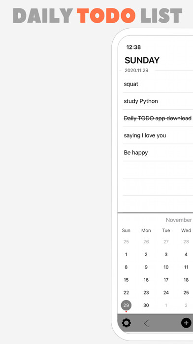 Emulate iPhone app Daily TODO List - Daily Note using MyAndroid Emulate iPhone app Daily TODO List - Daily Note using MyAndroid
