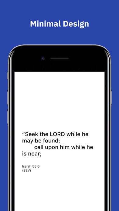 Emulate iPhone app Daily Verse using MyAndroid