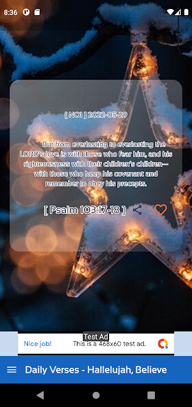 Run android online APK Daily Verses - Hallelujah from MyAndroid or emulate Daily Verses - Hallelujah using MyAndroid