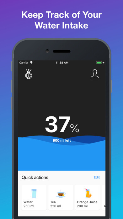 Emulate iPhone app Daily Water Tracker Reminder using MyAndroid Emulate iPhone app Daily Water Tracker Reminder using MyAndroid