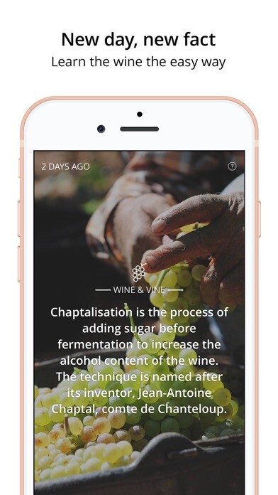 Emulate iPhone app Daily Wine Facts using MyAndroid