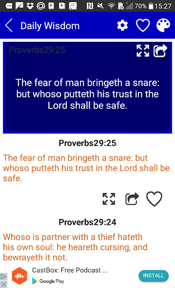 Run android online APK Daily Wisdom - Bible Wisdom from MyAndroid or emulate Daily Wisdom - Bible Wisdom using MyAndroid
