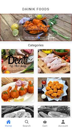 Run android online APK Dainik Foods from MyAndroid or emulate Dainik Foods using MyAndroid