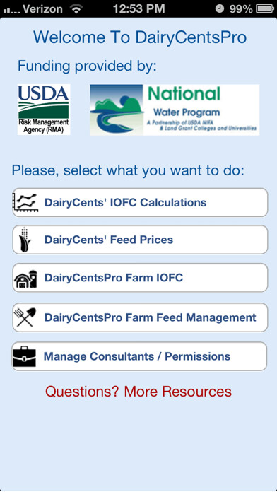 Emulate iPhone app DairyCentsPRO – Producer using MyAndroid Emulate iPhone app DairyCentsPRO – Producer using MyAndroid