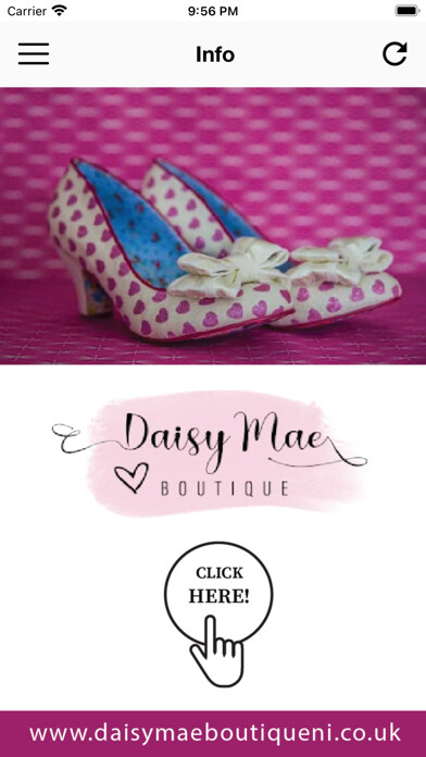 Emulate iPhone app Daisy Mae Boutique using MyAndroid