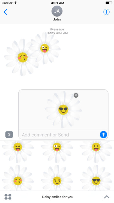 Emulate iPhone app Daisy smiles for you using MyAndroid