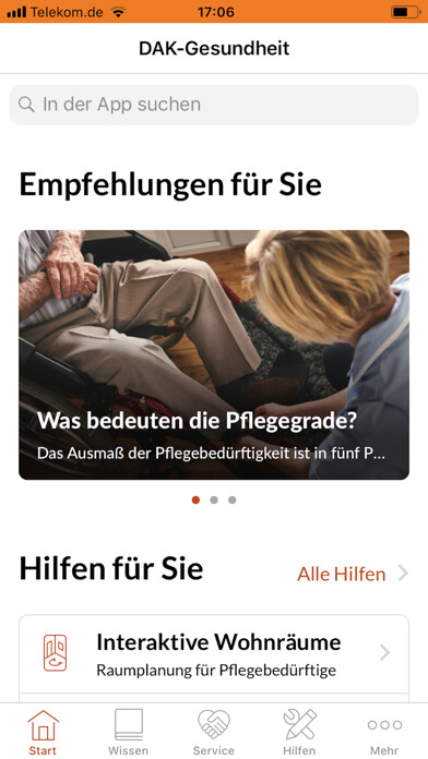Emulate iPhone app DAK Pflege-App using MyAndroid Emulate iPhone app DAK Pflege-App using MyAndroid