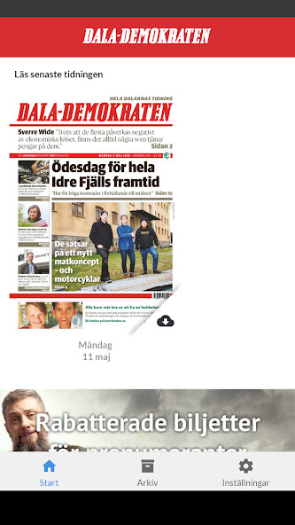 Emulate iPhone app Dala-Demokraten e-tidning using MyAndroid Emulate iPhone app Dala-Demokraten e-tidning using MyAndroid