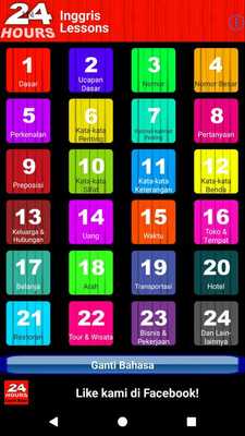 Emulate Android APK Dalam 24 Jam Belajar Bahasa Ingris, Mandarin dll