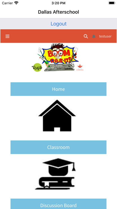 Emulate iPhone app Dallas Afterschool using MyAndroid Emulate iPhone app Dallas Afterschool using MyAndroid