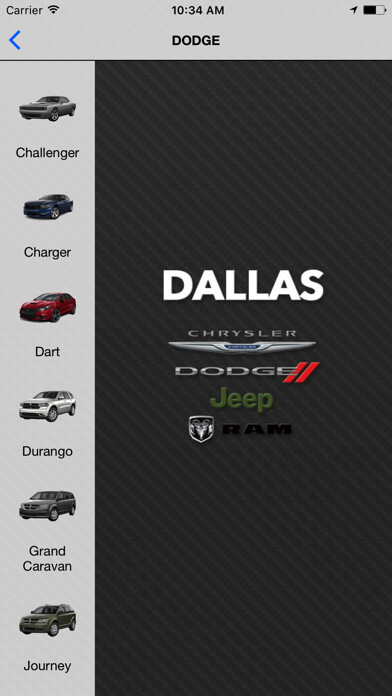 Emulate iPhone app Dallas Dodge Chrysler Jeep RAM using MyAndroid