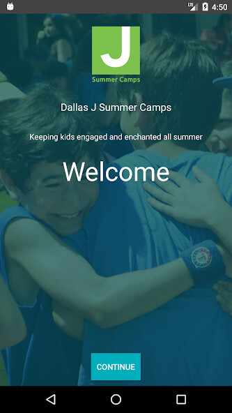 Emulate iPhone app Dallas J Summer Camps using MyAndroid