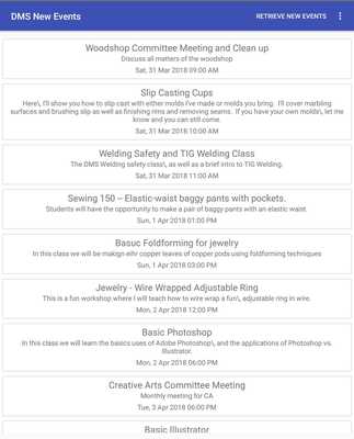 Emulate Android APK Dallas Makerspace New Event Tracker Emulate Android APK Dallas Makerspace New Event Tracker